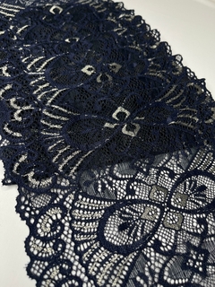 RENDA BICOLOR 153 (Kg)- 19CM LARGURA -90%POLIAMIDA 10%ELASTANO - Evelin Tecidos