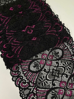 Imagem do RENDA BICOLOR 153 (Kg)- 19CM LARGURA -90%POLIAMIDA 10%ELASTANO