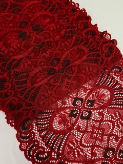 RENDA BICOLOR 153 (Kg)- 19CM LARGURA -90%POLIAMIDA 10%ELASTANO - Evelin Tecidos