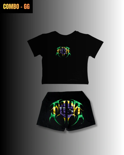 COMBO "GG: Shortinho + Babylook Brasil