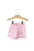 Pijama rosa curto adulto - Fillipa Infância