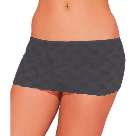 Pollera De Tul Con Encaje Bordado