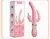 Vibrador Consolador Triple Estimulacion Vagina Anal Clitoris - tienda online