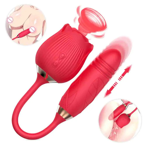 Succionador + Vibrador 2 En 1 Flor - comprar online