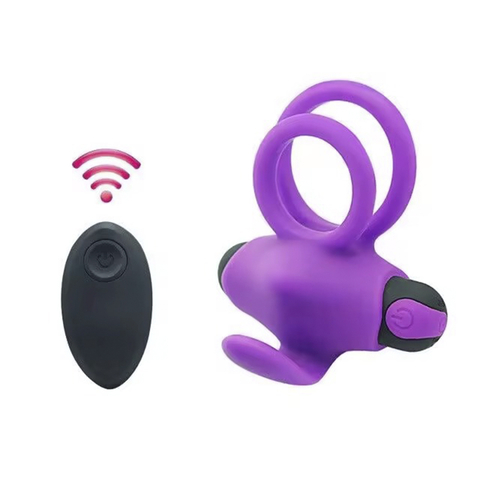 Anillo Doble Agarre Vibrador con Control