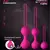 Kit 3 Bolas Chinas Kegel Vaginales Magneticas Silicona