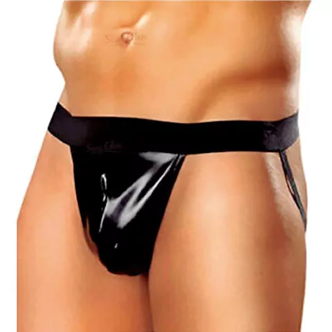 Suspensor Negro Para Hombre Vinilo