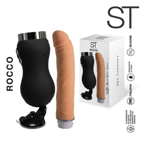 Vibrador Sex Machine Con Base Sopapa Recargable Rocco - comprar online