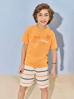 CONJ CAMISETA E BERMUDA LJ NECTARINE/CZ CHUM - Divertto - comprar online