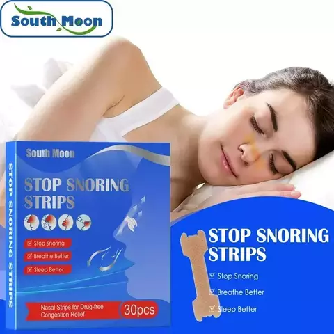 30 Tiras Nasales Respiración Óptima Anti Ronquidos Dormir