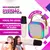 1 Caixa De Som Led Microfone Infantil Bluetooth Karaokê Portátil 2 Microfones na internet