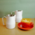 Pitcher Para Arte Latte Acero Y Blanco en internet