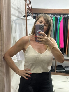 Blusinha Alça Brilho - comprar online
