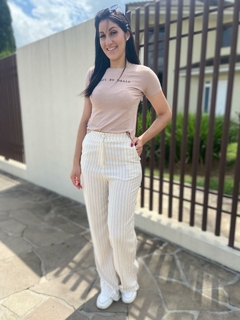 Calça Pantalona Linho