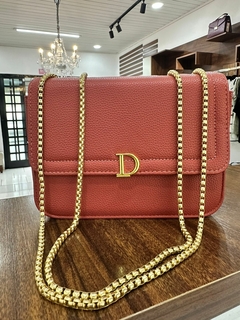 Bolsa Alça Corrente Dourada Média