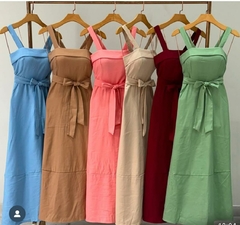 Vestido Alça Babado Lu - Valentina Chic