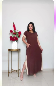 Vestido Longo Viscolycra com Detalhe