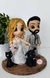 Noivinhos de Biscuit - chibi - Ateliê Modelando Sonhos