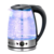 Pava Jarra Eléctrica Oryx de Vidrio C/Luz Azul Corte Mate 1.8lts