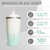 Vaso Termico Cafe Acero Inoxidable con Medidor de Temperatura 500ml Blanco - comprar online