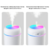 Humidificadores Vaporizador con Luz RGB 300ml Blanco en internet