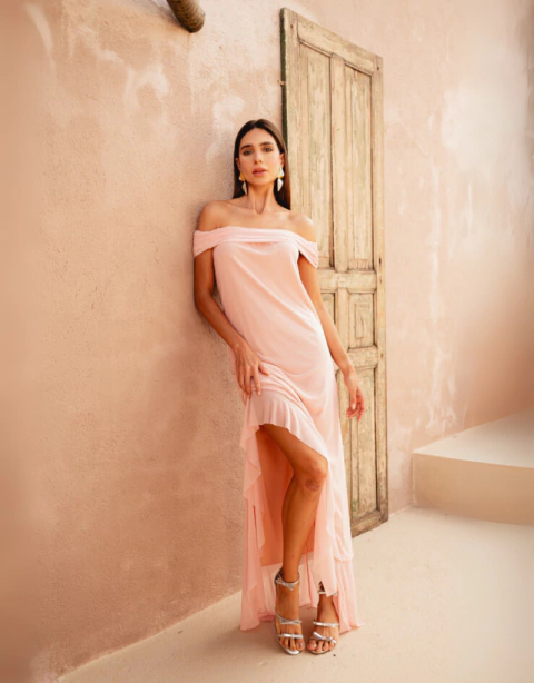 Vestido Tule Decote - comprar online