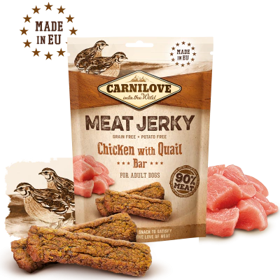 Jerky - Filé Desidratado de Codorna com Frango 100g - Carnilove