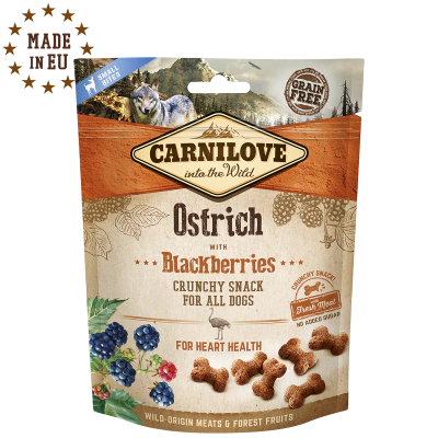 Snack Crocante - Avestruz com Amora 200g - Carnilove