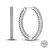 Argola Click Zircônia Cristal Interna e Externa - KMJOIASDEPRATAS