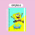 CADERNO | BOB ESPONJA (SEM PAUTA) - comprar online