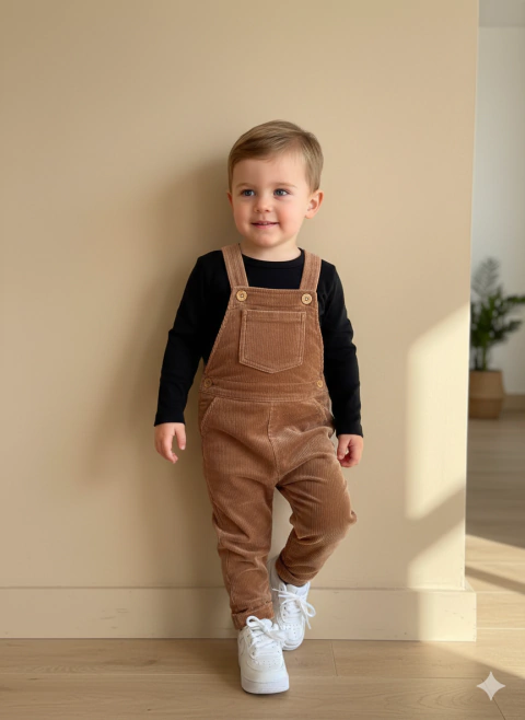 Jardineira Veludo Cotelê