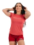 CAMISETA FEM VISCO PWRDMANIACAS GOIABA - comprar online