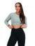 CROPPED MANGA LONGA VERDE