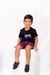 CAMISETA INFANTIL PRETA C/ ROXO na internet