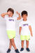 CAMISETA INFANTIL BRANCA C/ ROXO - comprar online