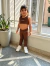 LEGGING INFANTIL OCEANIC CAFÉ - comprar online