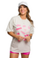 CAMISETA FEM OVERSIZED OFF WHITE na internet