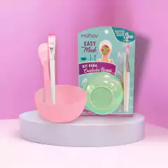 Kit para Cuidados Faciais Easy Mask Mahav Cor Rosa