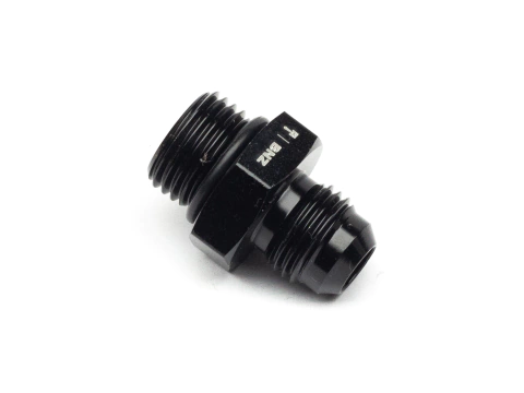 Unión Conexión Recta AN6 A M16 x 1.5 Oring Negro BNZ