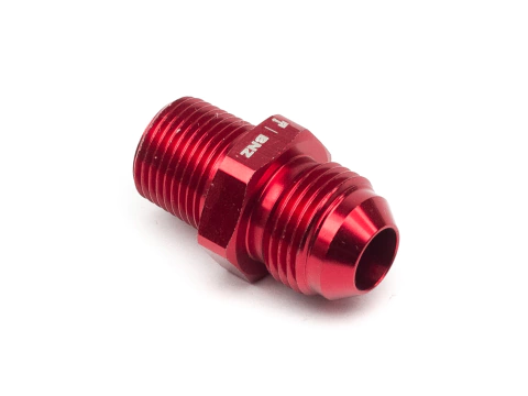 Unión Conexión Recta AN8 A 3/8" NPT Rojo BNZ