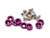 Arandelas Anodizadas D1 Spec M6 8PCS PURPURA VIOLETA