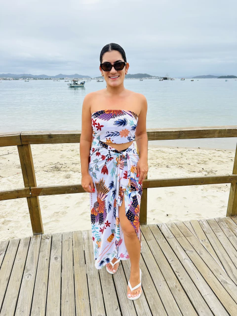 Conjunto Saída Longa + Top