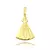 Pingente Nossa Senhora Aparecida Banhado A Ouro 18K (2,7cm x 1,8cm)