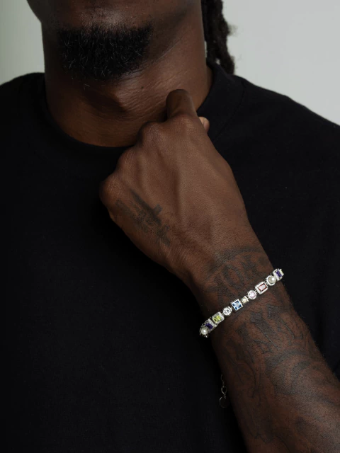 Pulseira London Cravejada Prata 925 - comprar online