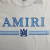 Camiseta Amiri Bar Logo Branca/Azul - Loja Wild Drip - Vista-se como seu artista favorito.