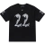 Camiseta Amiri 22 Logo-Print White Black - comprar online