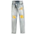 Calça Amiri Jeans Skinny Blue/Yellow - comprar online