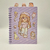 Caderno c/ Adesivos e Cordão - Roxo - comprar online