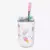 Copo Neo Unicórnio com Canudo e Ponteira 300ml - Zona Criativa - comprar online