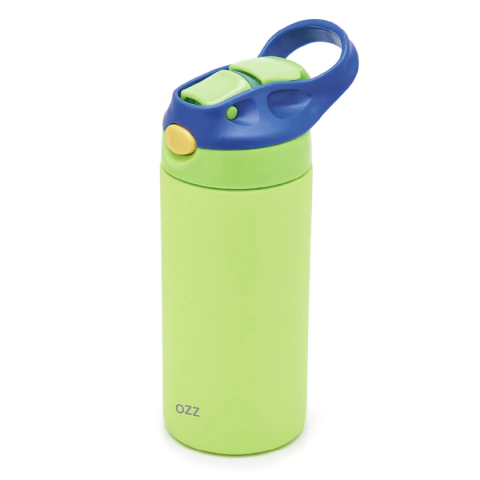 Botella Térmica Infantil Verde de Acero 355 Ml Sistema Antiderrame - comprar online